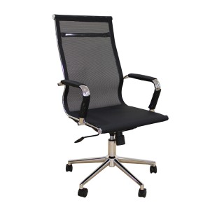 A9954 ΜΑΥΡΟ PU/MESH ΠΟΛΥΘΡΟΝΑ ΓΡΑΦΕΙΟΥ 53X58X46-105/55-115εκ.