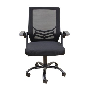 A1830 ΜΑΥΡΟ/ΜΑΥΡΟ MESH ΠΟΛ/ΝΑ ΓΡΑΦΕΙΟΥ 62X54X44-91/53-100εκ.