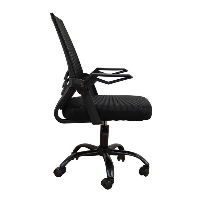 A1830 ΜΑΥΡΟ/ΜΑΥΡΟ MESH ΠΟΛ/ΝΑ ΓΡΑΦΕΙΟΥ 62X54X44-91/53-100εκ.