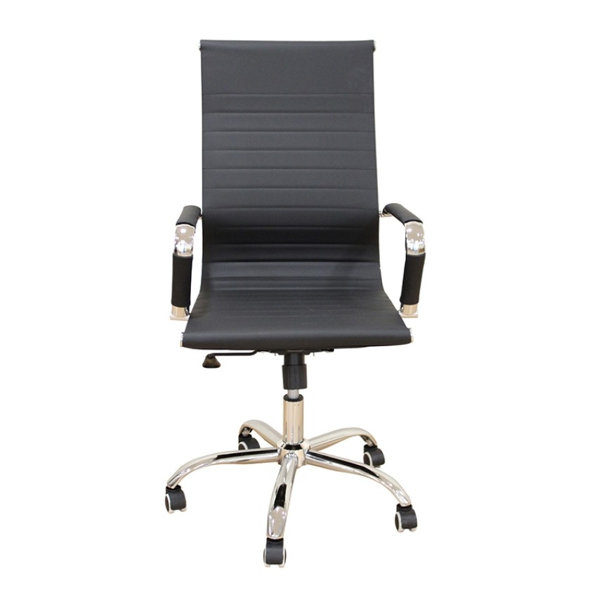 A9955 ΜΑΥΡΟ PU ΠΟΛΥΘΡΟΝΑ ΓΡΑΦΕΙΟΥ 54X62X44-104/53-113εκ.