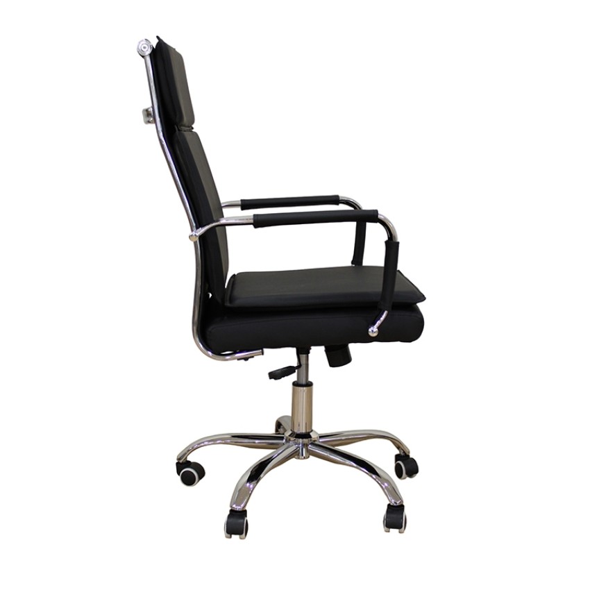 A9953 ΜΑΥΡΟ PU ΠΟΛΥΘΡΟΝΑ ΓΡΑΦΕΙΟΥ 59Χ62Χ48-99/57-108εκ.