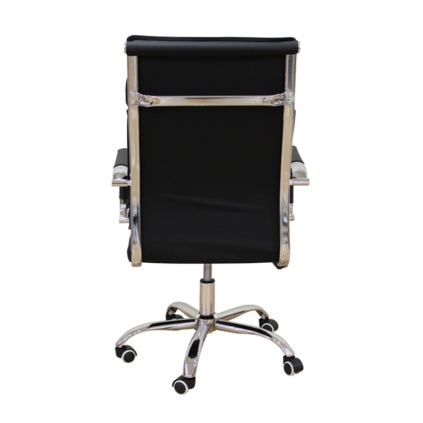 A9953 ΜΑΥΡΟ PU ΠΟΛΥΘΡΟΝΑ ΓΡΑΦΕΙΟΥ 59Χ62Χ48-99/57-108εκ.