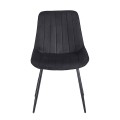 BONY BLACK VELVET ΥΦΑΣΜΑ ΚΑΡΕΚΛΑ ΜΕΤΑΛΛΙΚΗ 51X58X87εκ.