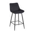 REPO BLACK VELVET ΥΦΑΣΜΑ 66εκ. ΣΚΑΜΠΟ ΜΕΤΑΛΛΙΚΟ 48X49X66-96εκ.