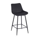 REPO BLACK VELVET ΥΦΑΣΜΑ 66εκ. ΣΚΑΜΠΟ ΜΕΤΑΛΛΙΚΟ 48X49X66-96εκ.