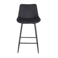 REPO BLACK VELVET ΥΦΑΣΜΑ 66εκ. ΣΚΑΜΠΟ ΜΕΤΑΛΛΙΚΟ 48X49X66-96εκ.