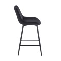 REPO BLACK VELVET ΥΦΑΣΜΑ 66εκ. ΣΚΑΜΠΟ ΜΕΤΑΛΛΙΚΟ 48X49X66-96εκ.