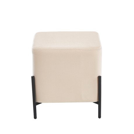 BELLA/S ΣΚΑΜΠΟ BEIGE VELVET ΥΦΑΣΜΑ 36X36Χ38εκ.