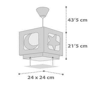 MoonLight Gray παιδικό φωτιστικό E