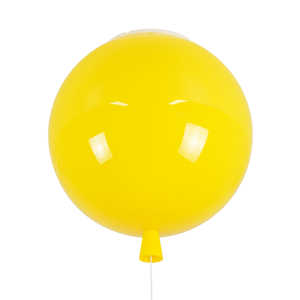 Balloon Glint®  Παιδικό Φωτιστικό Οροφής Μονόφωτο Κίτρινο Πλαστικό Μπάλα Φ30 X Υ33Cm