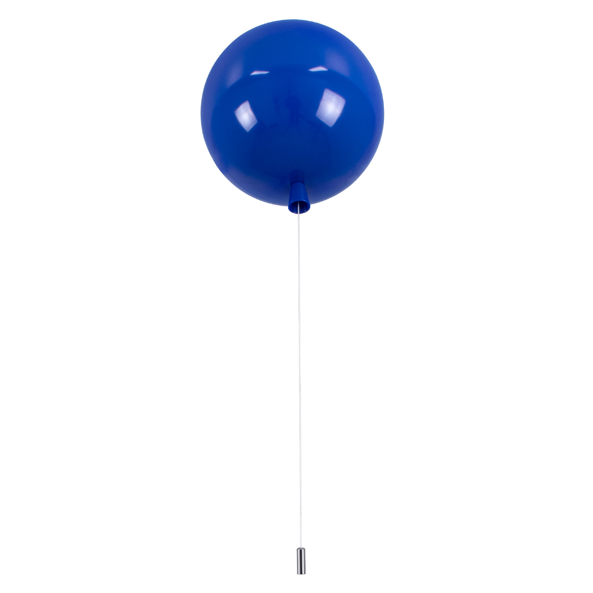 Balloon Glint®  Παιδικό Φωτιστικό Οροφής Μονόφωτο Μπλε Πλαστικό Μπάλα Φ30 X Υ33Cm