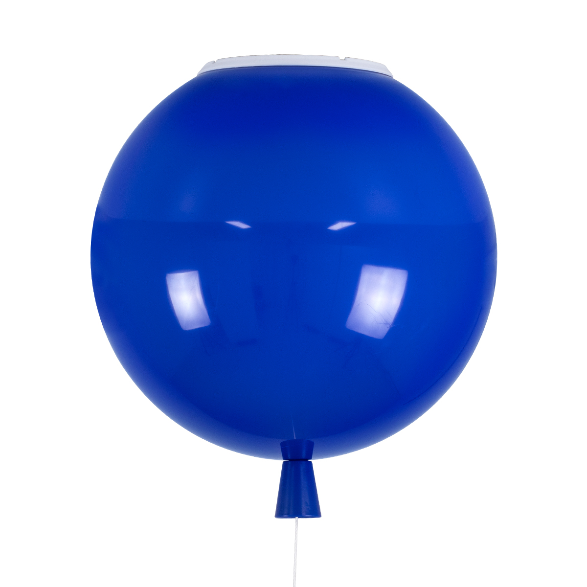 Balloon Glint®  Παιδικό Φωτιστικό Οροφής Μονόφωτο Μπλε Πλαστικό Μπάλα Φ30 X Υ33Cm