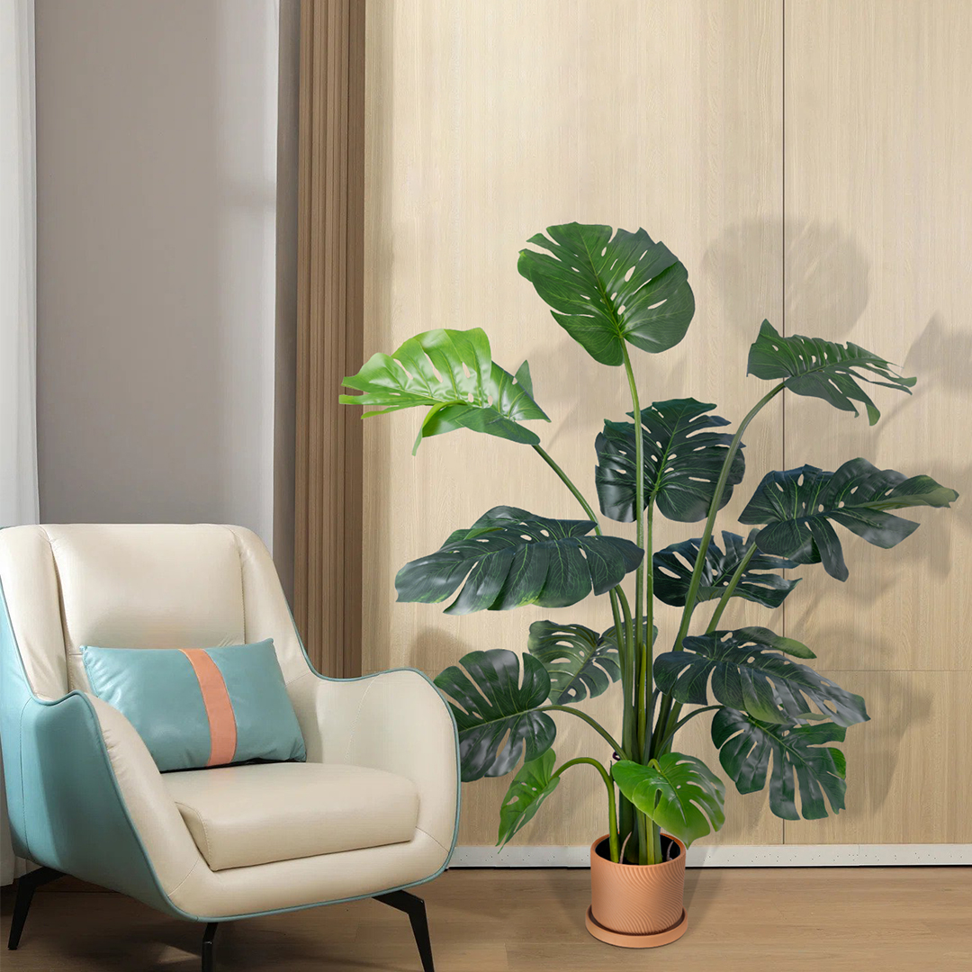 Τεχνητός Κήπος Monstera Glint® Τεχνητό Διακοσμητικό Φυτό Μονστέρα Υ150Cm