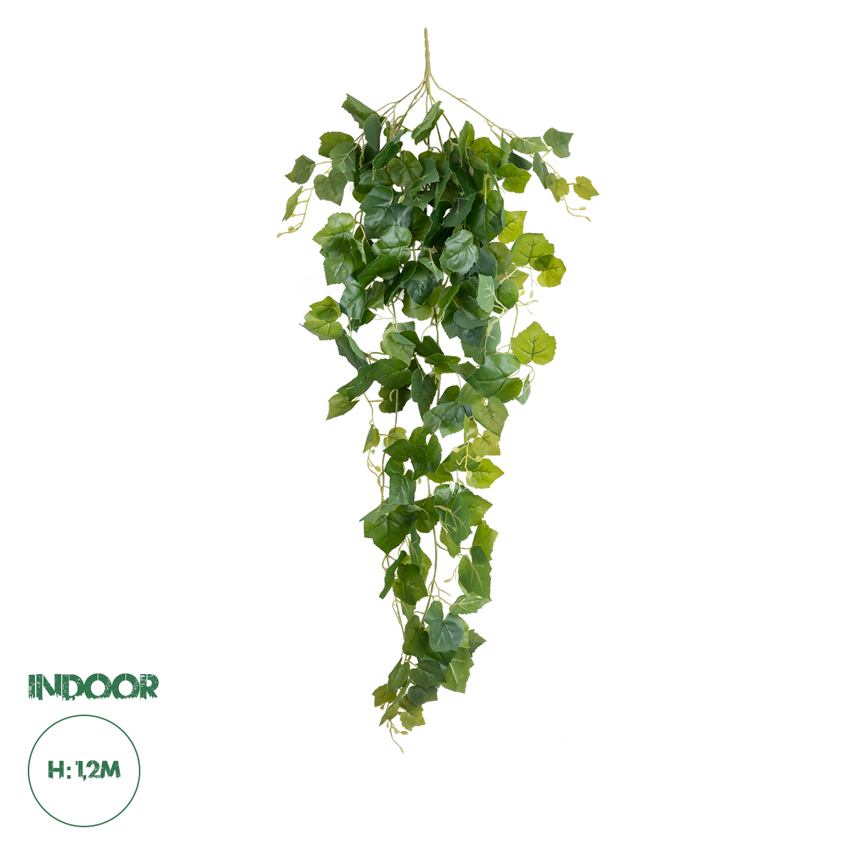 Τεχνητός Κήπος Ivy Hanging Branch Glint® Τεχνητό Διακοσμητικό Κρεμαστό Φυτό Κισσός Υ120Cm