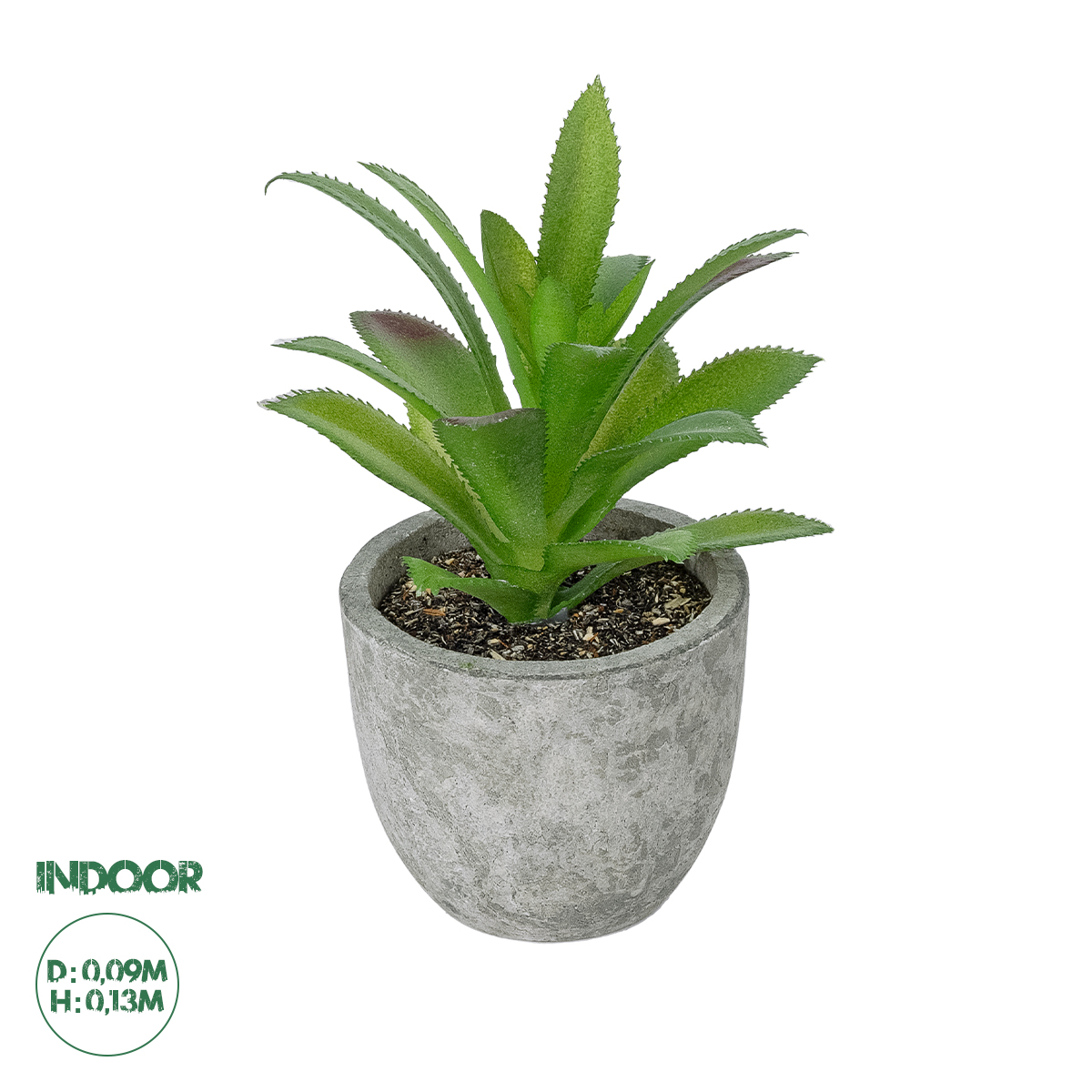 Τεχνητός Κήπος Succulent Aloe Potted Plant Glint® Διακοσμητικό Φυτό Αλόη  Φ9 X Υ13Cm