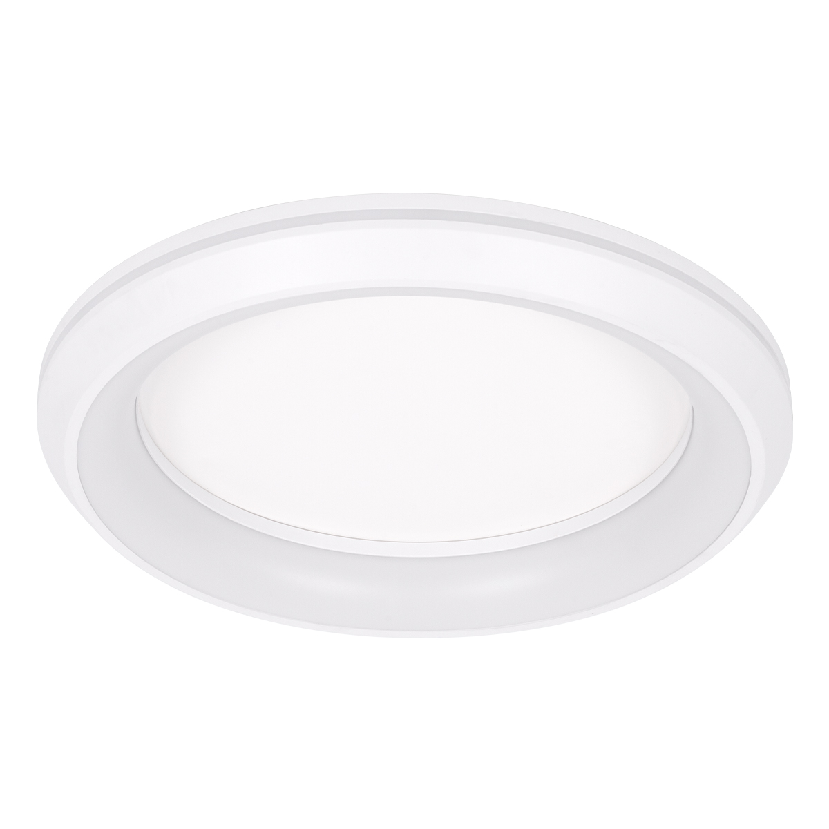 Melina Glint® Πλαφονιέρα Οροφής Κύκλος Led Cct 55W 6376Lm 120° Ac 220-240V - Εναλλαγή Φωτισμού Μέσω Τηλεχειριστηρίου All In One Ψυχρό Λευκό 6000K+Φυσικό Λευκό 4500K+Θερμό Λευκό 2700K Dimmable Φ48Cm - Λευκό