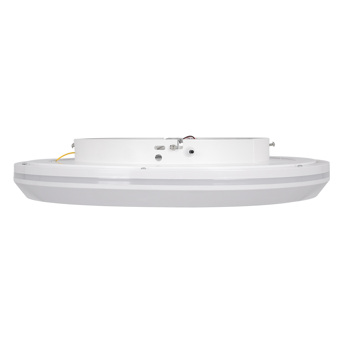 Melina Glint® Πλαφονιέρα Οροφής Κύκλος Led Cct 55W 6376Lm 120° Ac 220-240V - Εναλλαγή Φωτισμού Μέσω Τηλεχειριστηρίου All In One Ψυχρό Λευκό 6000K+Φυσικό Λευκό 4500K+Θερμό Λευκό 2700K Dimmable Φ48Cm - Λευκό