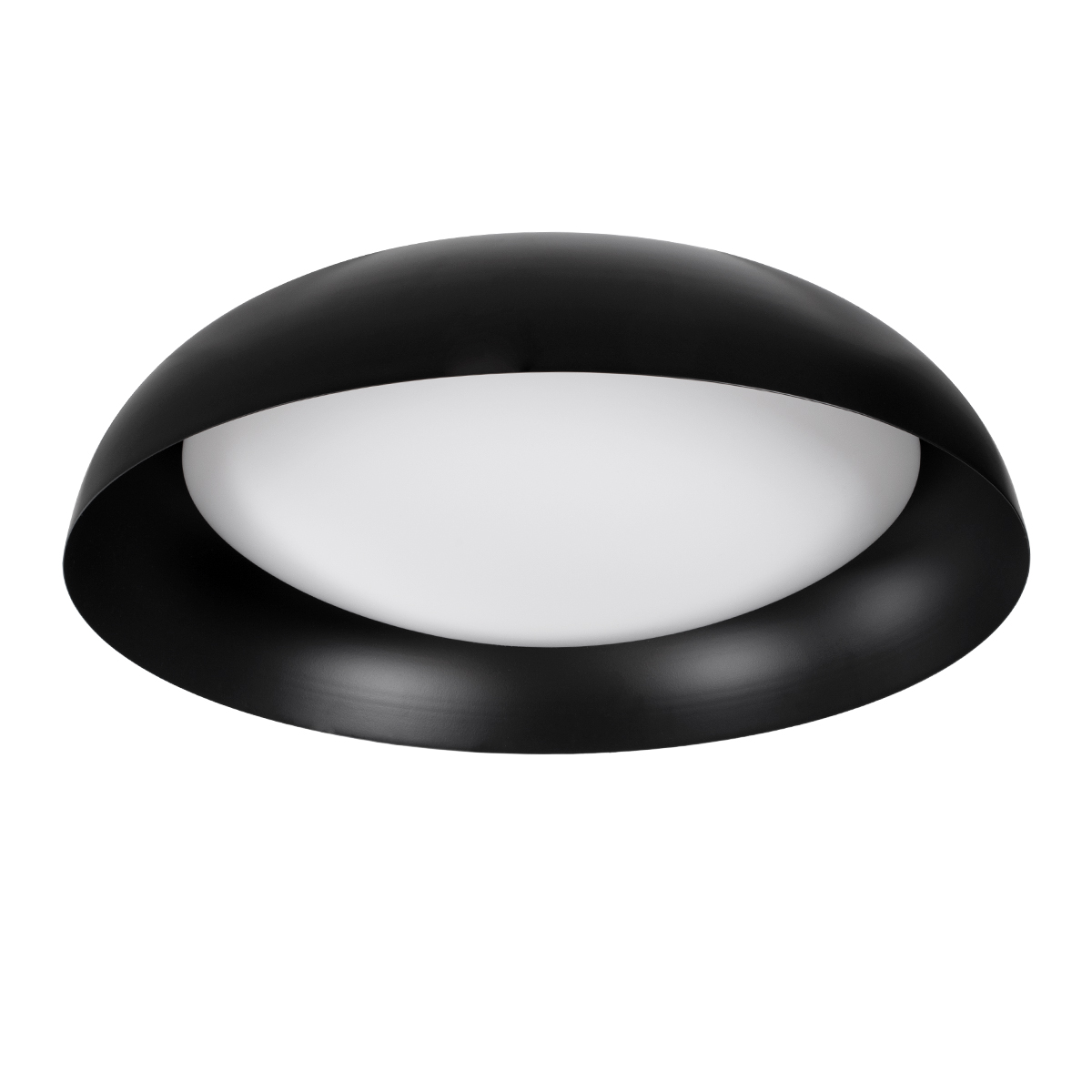 Anatolia Glint® Πλαφονιέρα Οροφής Led Cct 75W 8625Lm 120° Ac 220-240V - Εναλλαγή Φωτισμού Μέσω Τηλεχειριστηρίου All In One Ψυχρό 6000K+Φυσικό 4500K+Θερμό 2700K Dimmable Φ60Cm - Μαύρο