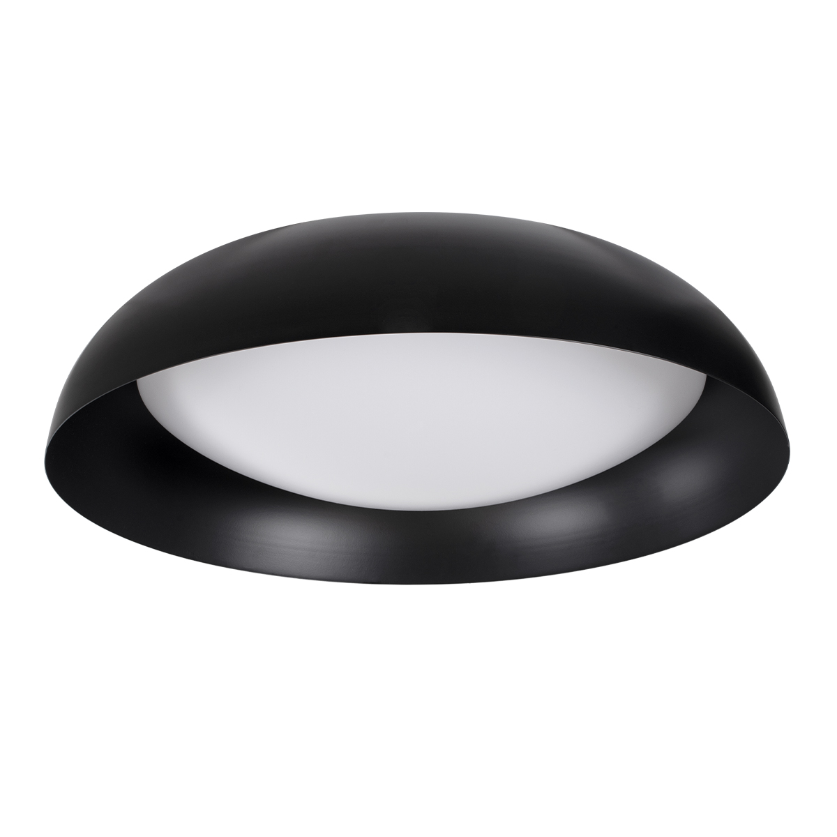 Anatolia Glint® Πλαφονιέρα Οροφής Led Cct 75W 8625Lm 120° Ac 220-240V - Εναλλαγή Φωτισμού Μέσω Τηλεχειριστηρίου All In One Ψυχρό 6000K+Φυσικό 4500K+Θερμό 2700K Dimmable Φ60Cm - Μαύρο