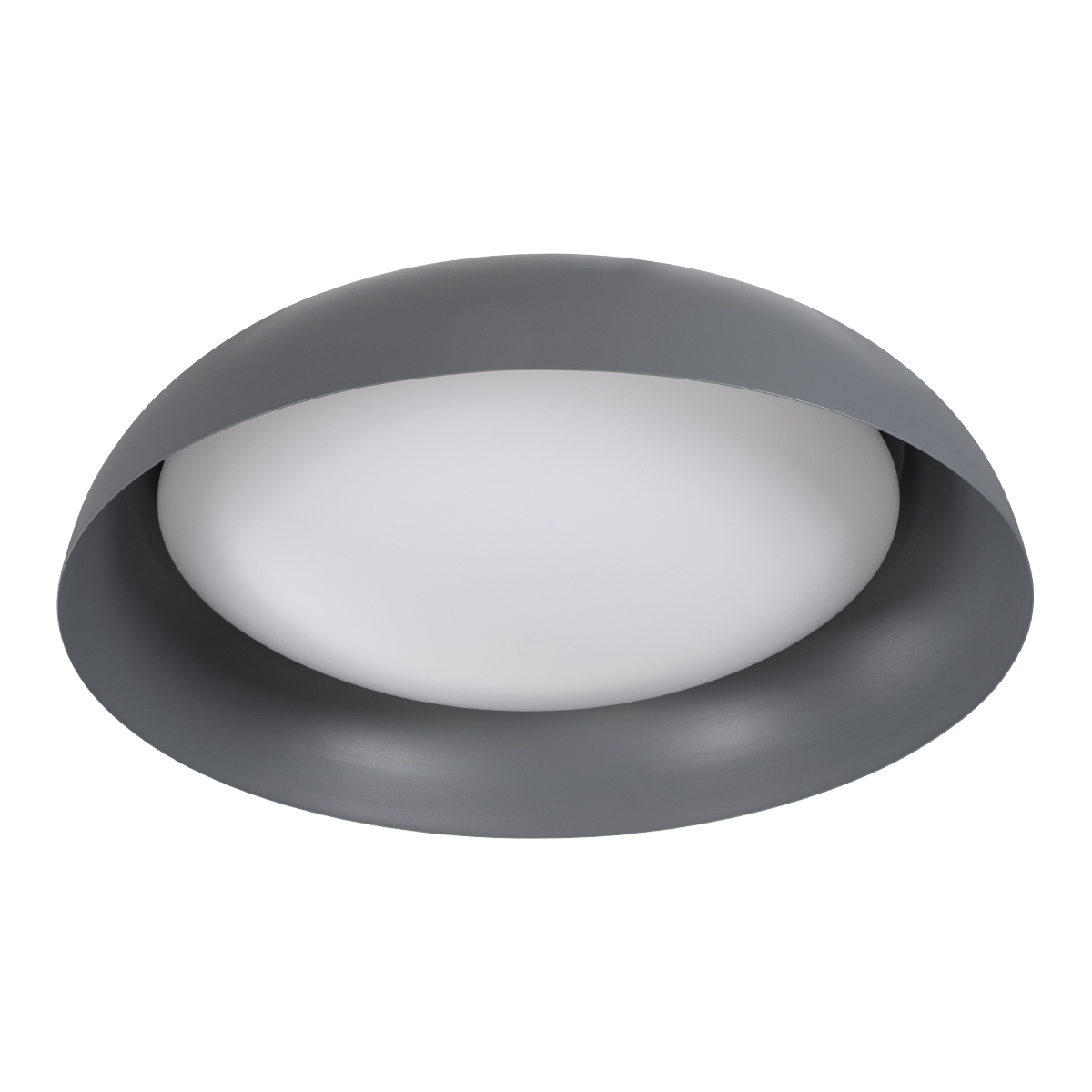 Anatolia Glint® Πλαφονιέρα Οροφής Led Cct 75W 8625Lm 120° Ac 220-240V - Εναλλαγή Φωτισμού Μέσω Τηλεχειριστηρίου All In One Ψυχρό 6000K+Φυσικό 4500K+Θερμό 2700K Dimmable Φ60Cm - Γκρι Ανθρακί