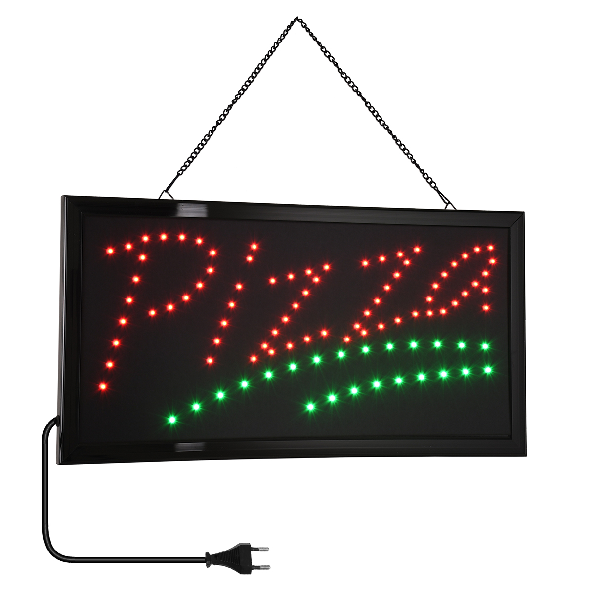 Glint® Φωτιστικό Ταμπέλα Led Σήμανσης Pizza Με Πρίζα Ac 230V Μ48Xπ25Xυ2Cm