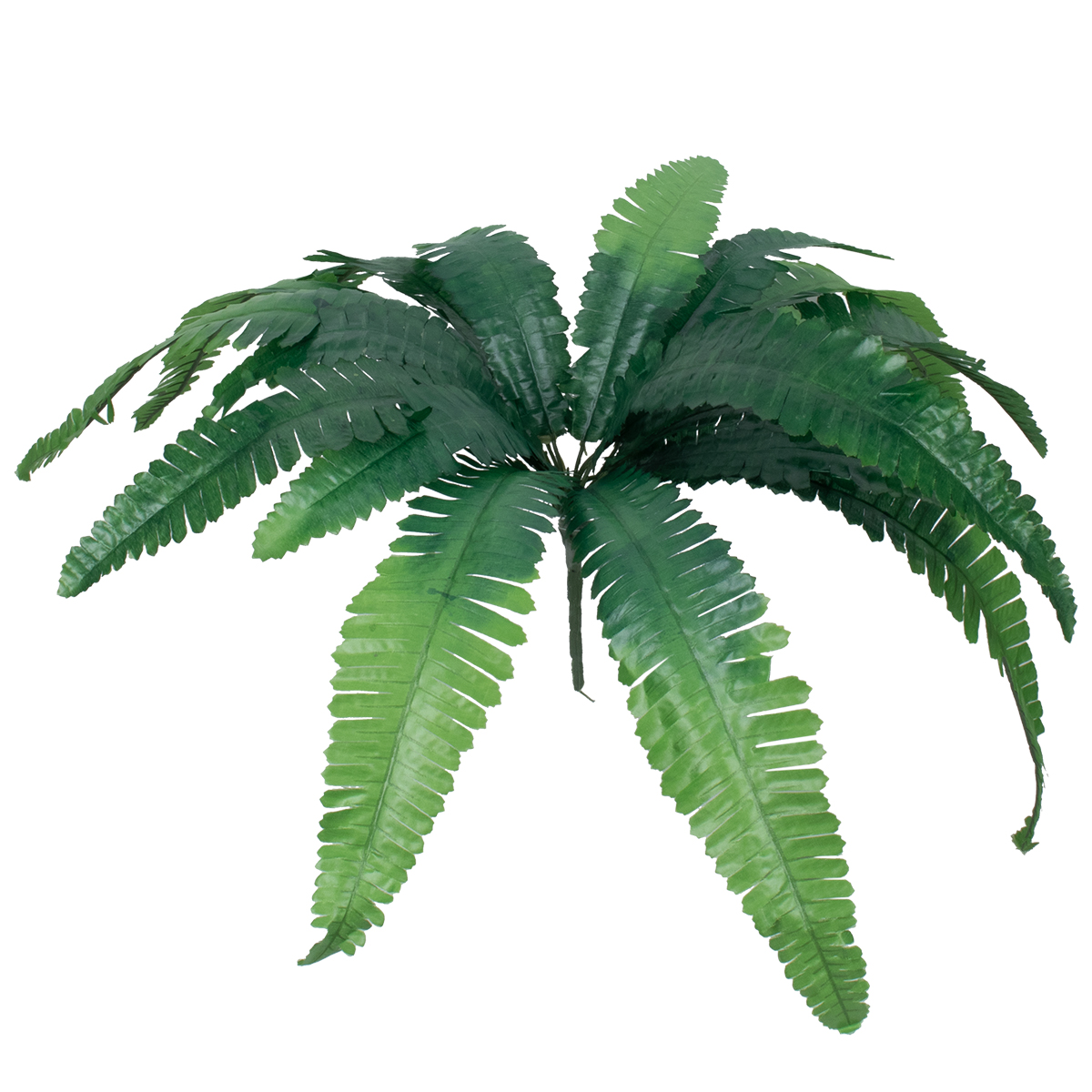 Boston Fern Big Glint® Τεχνητό Φυτό Φτέρη Βοστώνης Μεγάλη - Μπουκέτο Διακοσμητικών Φυτών - Κλαδιών Με Φύλλωμα Πράσινο Υ52Cm