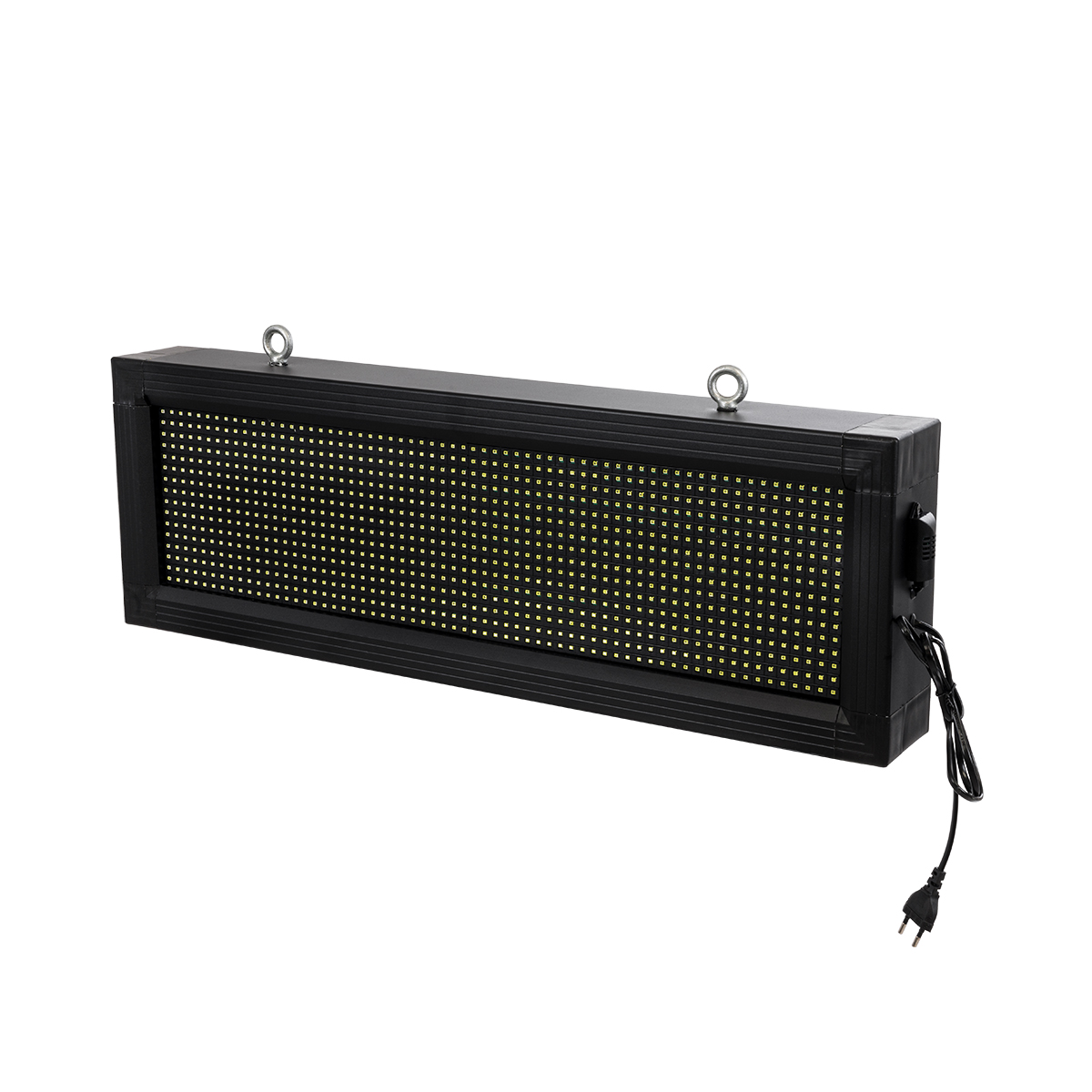 Display Glint® Led Scrolling Display 64X16Cm - Κυλιόμενη Ψηφιακή Πινακίδα / Επιγραφή Μονής Όψης P10 Led Smd Ac 220-240V - Λειτουργία Μέσω Wi-Fi Με Εφαρμογή App - Αισθήτηρας Θερμοκρασίας Και Υγρασίας - Αδιάβροχο Ip65 - Μ72 X Π9 X Υ24Cm - Ψυχρό Λευκό 6000K