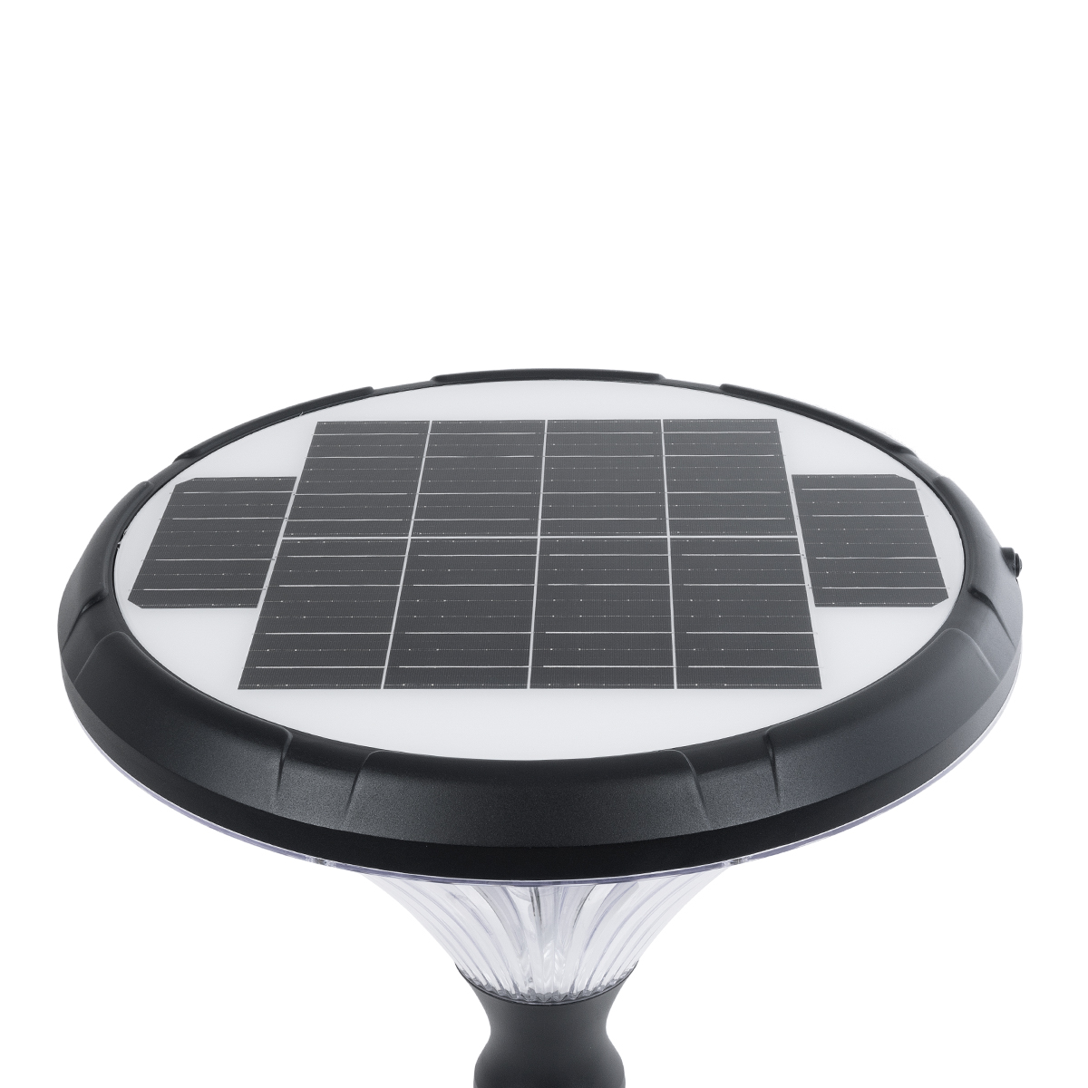 Solarios Glint® Professional Led Solar Urban Park Light Αυτόνομο Ηλιακό Φωτιστικό Πλατείας - Πάρκου - Κήπου 40W 550Lm 120° Με Ενσωματωμένο Φωτοβολταϊκό Panel 6V 12W & Επαναφορτιζόμενη Μπαταρία Li-Ion 3.2V 15000Mah Με Αισθητήρα Ημέρας-Νύχτας - Αδιάβροχ