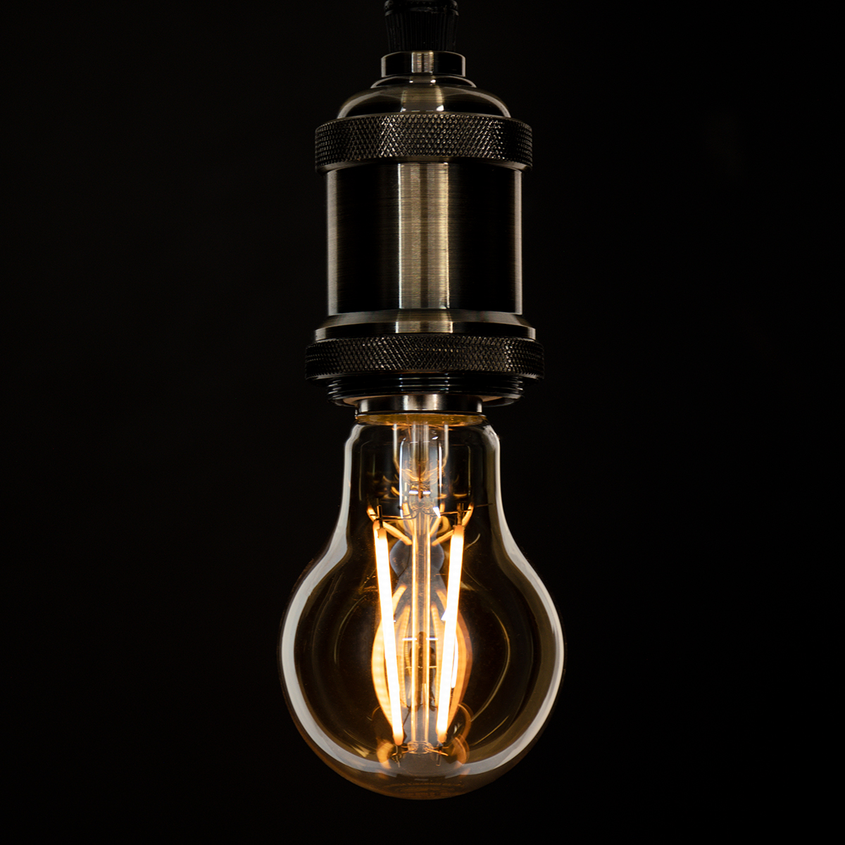 Glint® Led Long Filament Bulb E27 A60 Globe 8W 720Lm 360° Ac 220-240V Ip20 D6 X H10.5Cm Ultra Θερμό Λευκό 2200K Με Μελί Γυαλί - Dimmable