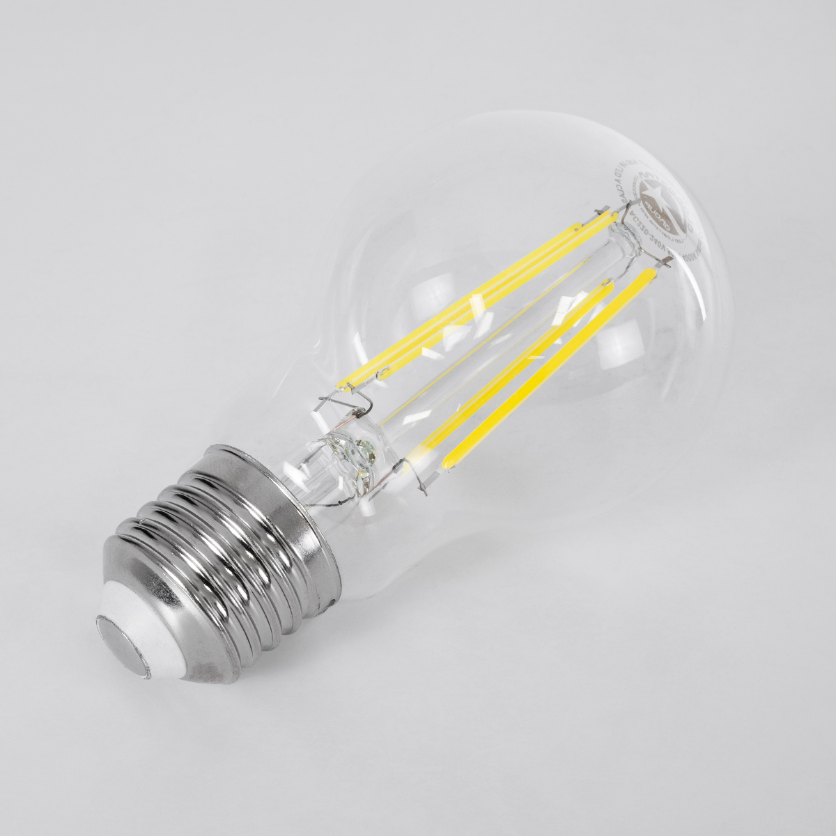 Glint® Λάμπα Led Long Filament E27 A60 Γλόμπος 4W 840Lm 360° Ac 220-240V Ip20 Φ6 X Υ11Cm Φυσικό Λευκό 4000K Με Διάφανο Γυαλί - Pro Series 210Lm/W - A Ενεργειακή Κλάση