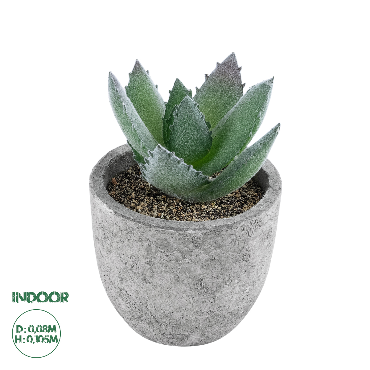 Τεχνητός Κήπος Succulent Aloe Glint® Διακοσμητικό Φυτό Παχύφυτο Αλόη Υ10.5Cm