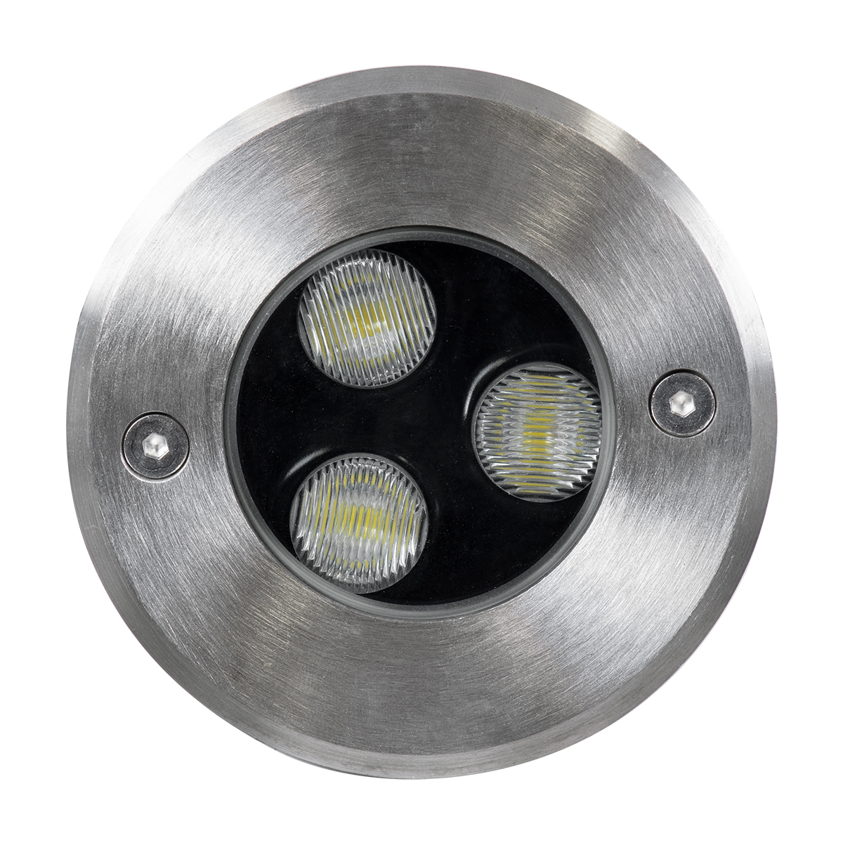 Underground-Fani Glint® Χωνευτό Φωτιστικό Σποτ Δαπέδου Led 12W 1200Lm 60° Dc 24V Αδιάβροχο Ip68 Φ10 X Υ7.5Cm Ψυχρό Λευκό 6000K - Ανοξείδωτο Ατσάλι