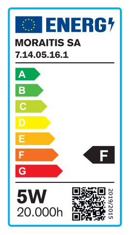 E14 LED Filament C35 5watt Dimmable (7.14.05.16.1)