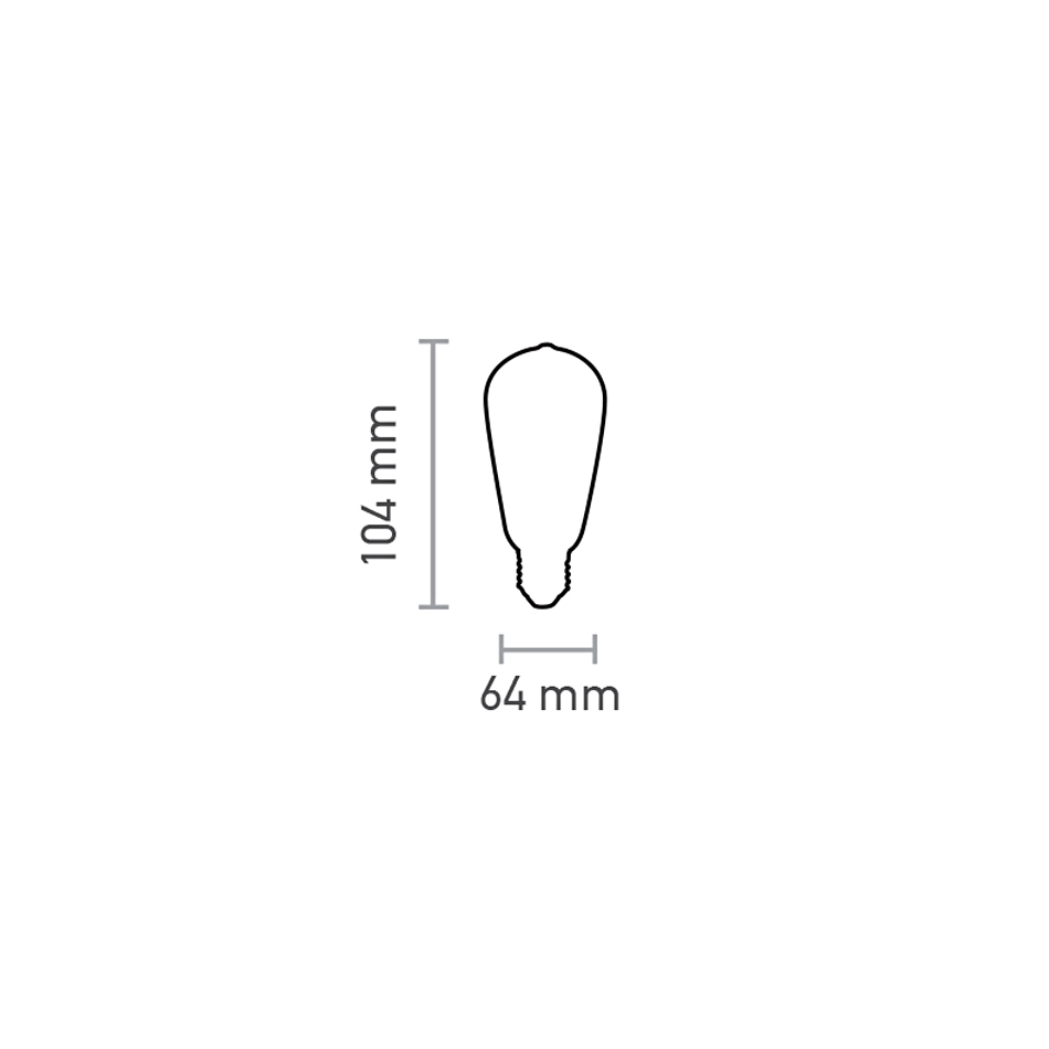 E27 LED Filament ST64 10watt (7.27.10.26.2)