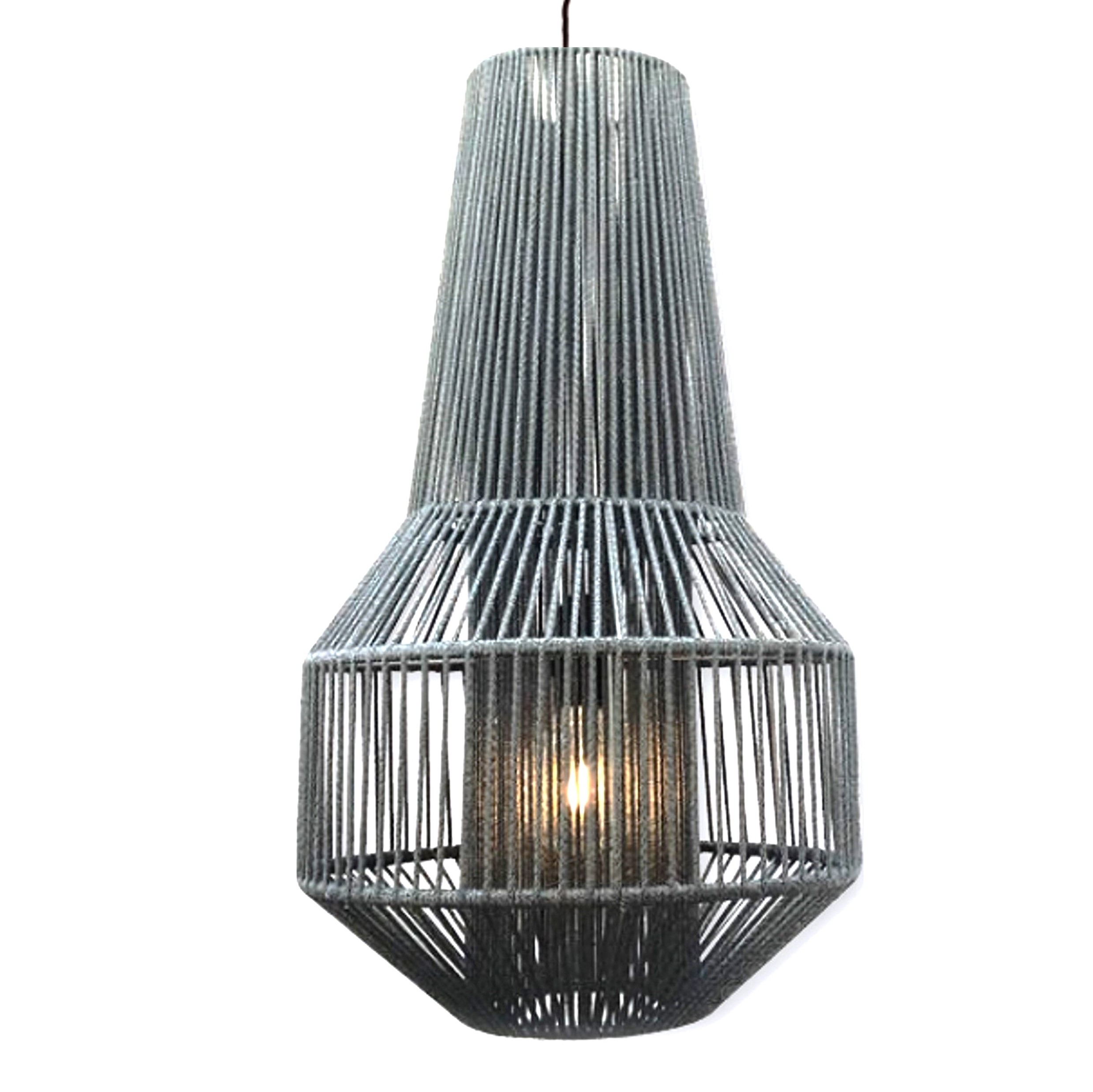 Rope Pendant Light Κρεμαστό Φωτιστικό από Σχοινί