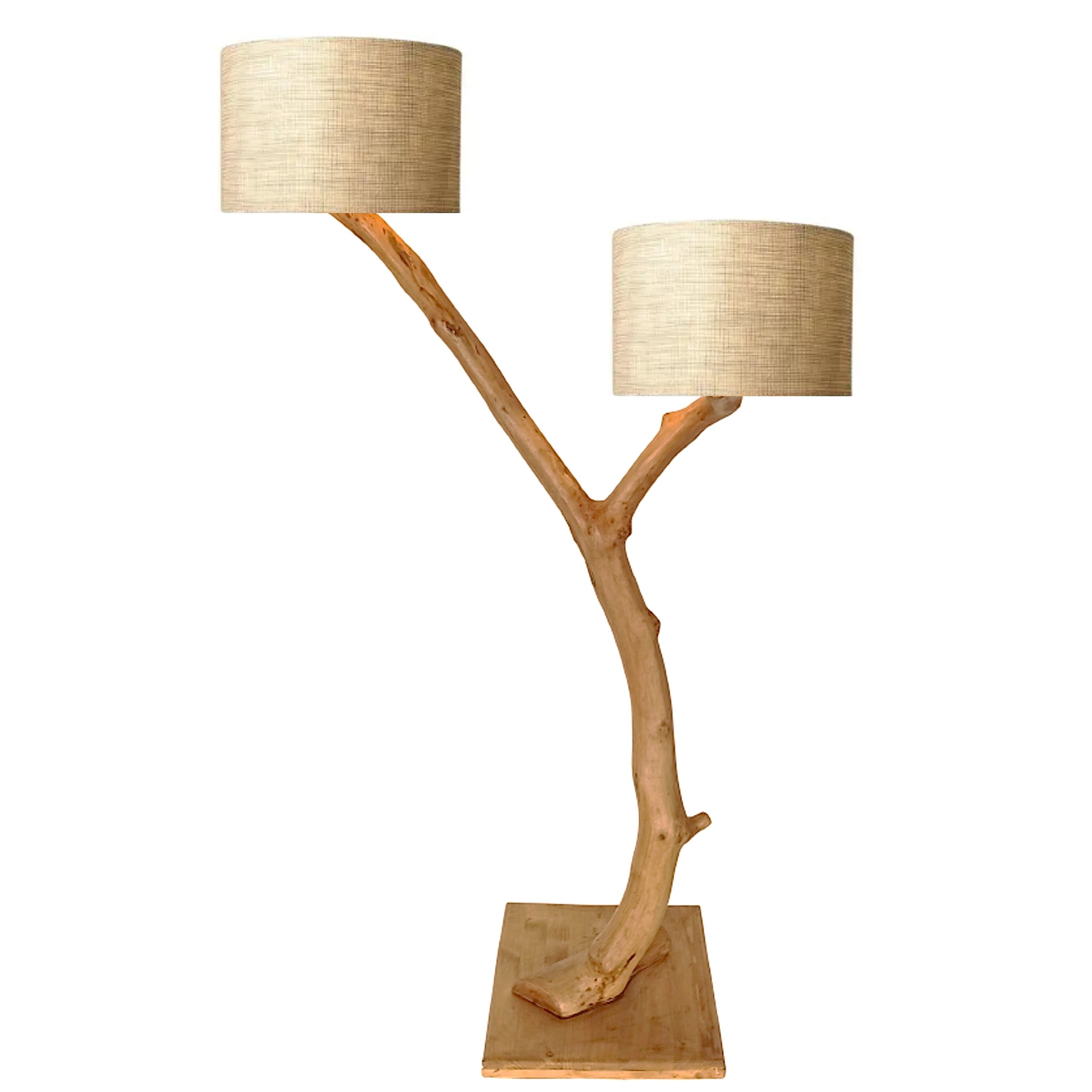 Illuminated Tree Lamp: Φωτιστικό Δαπέδου - Φωτιζόμενο Δέντρο από Ξύλο με Προσαρμοζόμενο Αμπαζούρ  AG 210502