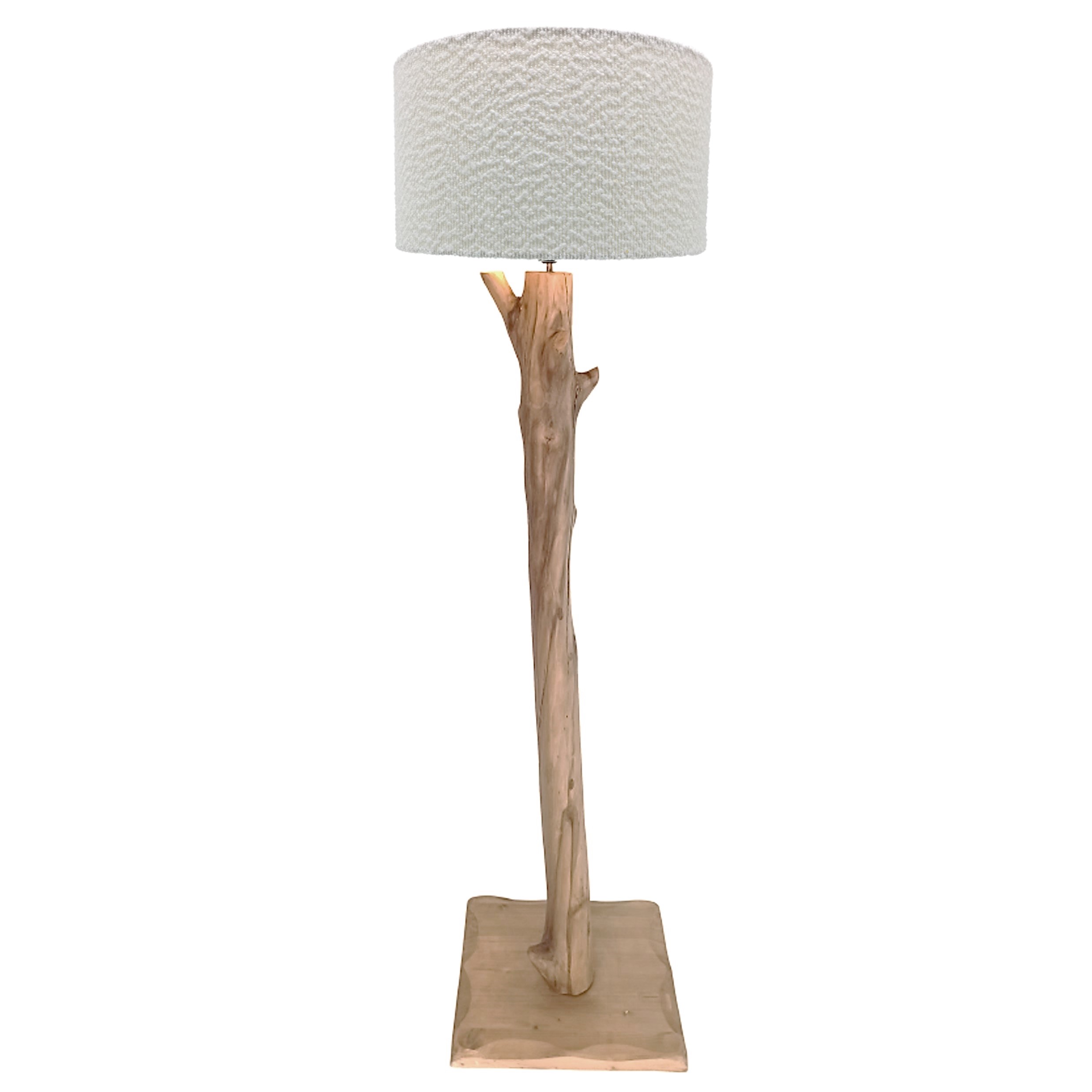 Illuminated Tree Lamp: Ξύλινο Φωτιστικό Δαπέδου με Προσαρμοζόμενο Αμπαζούρ AG 210601