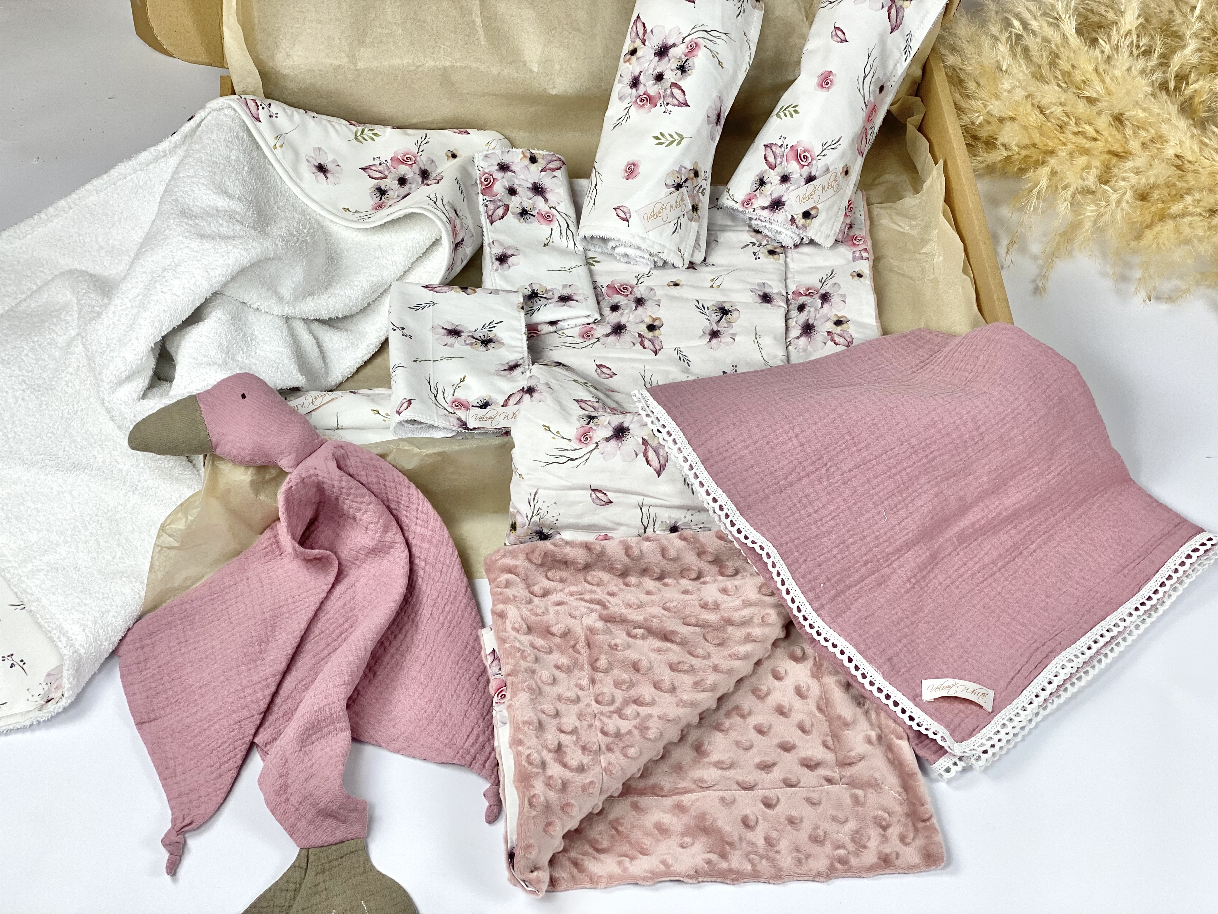 Pink Eucalyptus Baby Box