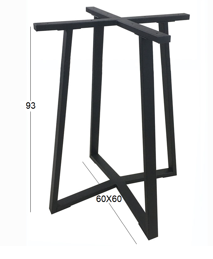 BISTRO ΜΕΣΑΙΟΥ ΥΨΟΥΣ 60X60X93εκ. ΒΑΣΗ ΜΕΤΑΛΛΙΚΗ ΜΕ ΡΕΓ/ΡΟΥΣ