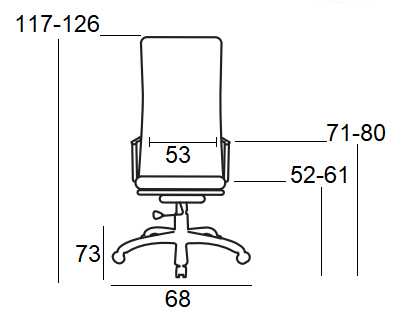 Πολυθρόνα Εργασίας Μαύρη με Υποπόδιο 66x69x118