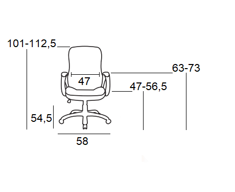 BS9600 ΜΑΥΡΟ PVC ΠΟΛΥΘΡΟΝΑ ΓΡΑΦΕΙΟΥ