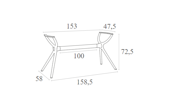 AIR ΒΑΣΗ TAUPE XL 158,5X58X72,5εκ.  ΠΟΛ/ΝΙΟΥ